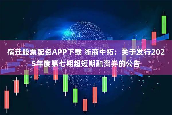 宿迁股票配资APP下载 浙商中拓：关于发行2025年度第七期超短期融资券的公告